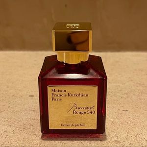 French perfume from Maison Francis Kurkdjian Barccarat  Rouge 540.